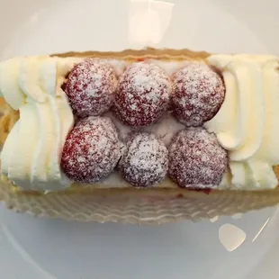 Raspberry Napoleon Cake