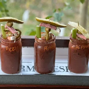 three glasses of bloody bloody