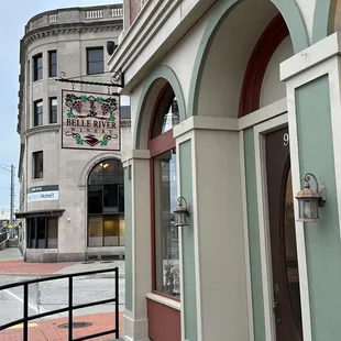 the entrance to the winery