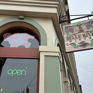 the entrance to the winery