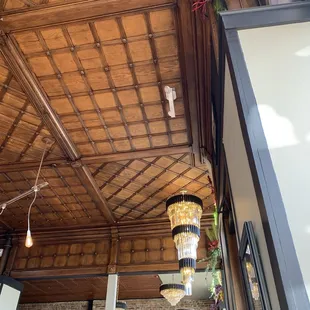 Beautiful ceiling and chandelier