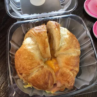 Croissant Sandwich Ham and Cheese
