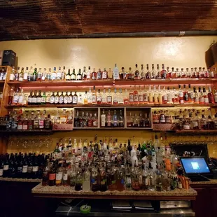 The wall of whiskey