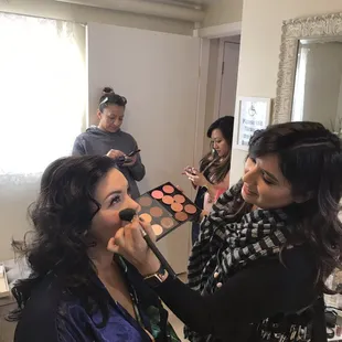 Vanessa Loya has your makeup needs covered and that of your whole bridal party!  Find her at the Body Bar Sunless Spa &amp; Suites!
