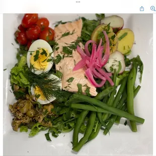 This is the new Nicoise Salad. Atmosphere is very nice...I cannot say enough about this great breakfast/ lunch spot!