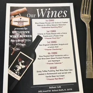 sushi and sashimi, menu