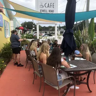 Birthday parties on the patio