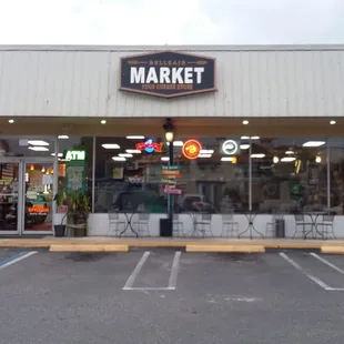 the front of the store