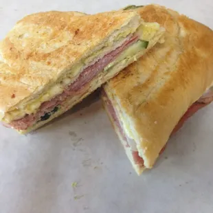 You must try our hot, pressed, authentic cuban sandwiches.