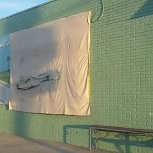 murual before unveiled