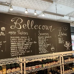 the menu