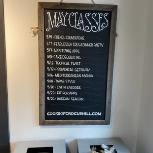 May Class List