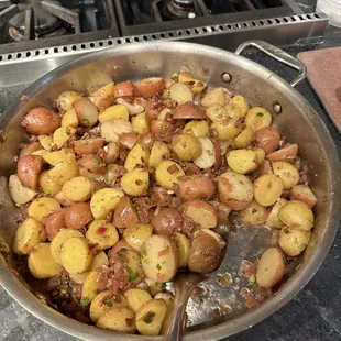 Hot German potato salad