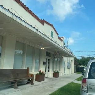 the outside of the building