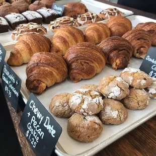 a variety of baked goods