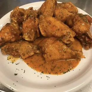 Hot garlic wings
