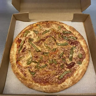 a pizza in a box