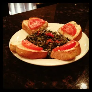 a plate of food on a table