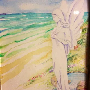 &quot;Angel of the dunes&quot; hangs in our room By a local artist :)