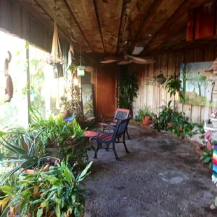 The verandah by the pool..