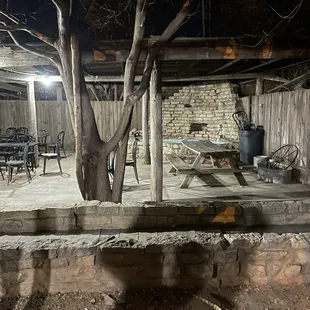 the inside of the building