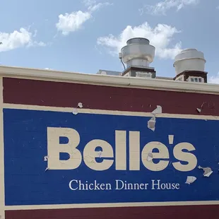 Belle's Sign   When following driving instructions you have to be looking over your shoulder to see it