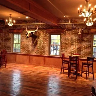 Upstairs lounge area.