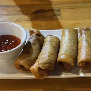 Eggrolls lacked flavor