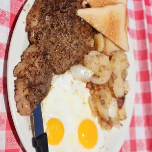 Ribeye and Eggs