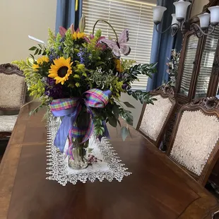 Belle's floral for momma's birthday!