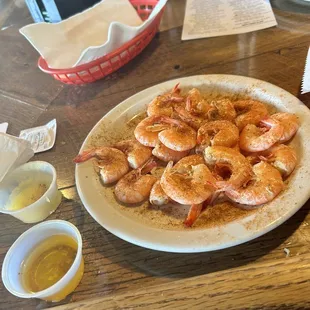 plate of shrimp