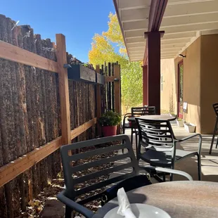 Sunny side seating