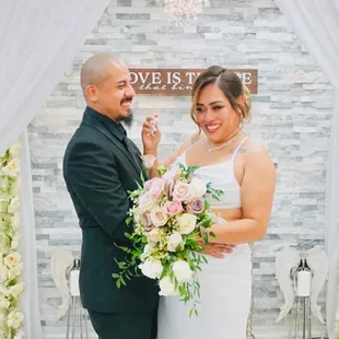 Congratulations Lizeth &amp; Alan!!! Married at Belle&apos;s Wedding Chapel!