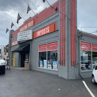 the outside of a sports shop