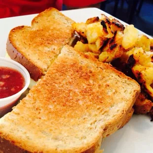 Goetta Grilled Cheese Sandwich