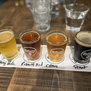 Beer flight.