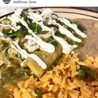 Enchiladas verdes