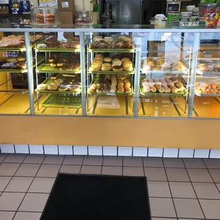 Great selection of donuts.