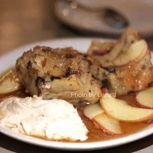 Bread Pudding dessert special ($13) - cream cheese frosting, Michigan maple syrup