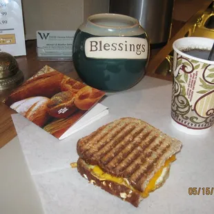 Breakfast Panini &amp; Coffee