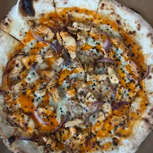 Buffalo chicken pizza