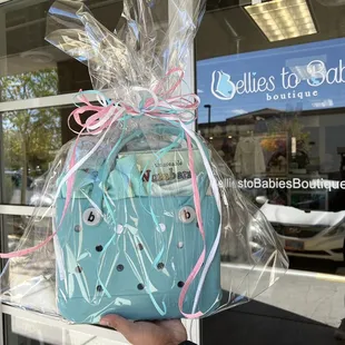 They gift wrapped our selections, so cute!