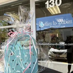 They gift wrapped our selections, so cute!