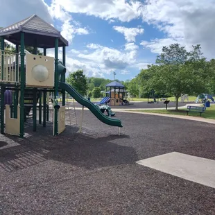 two sets of playing grounds