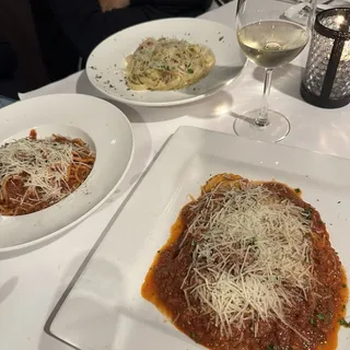 Cheese Ravioli Bolognese.
