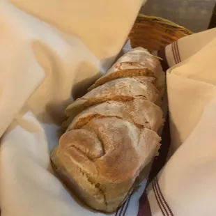 complimentary warm bread