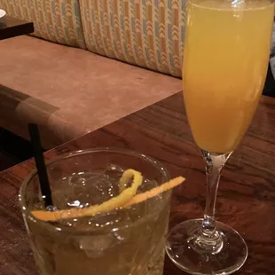 Old Fashion  Peach Bellini