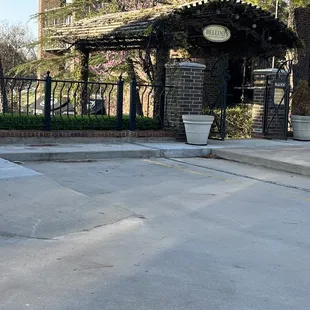 The entrance to the outside setting