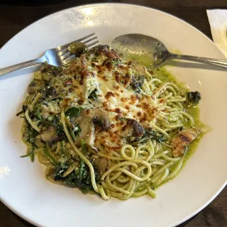 Pollo Spiedino Pasta