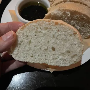 Dry, slightly moldy bread